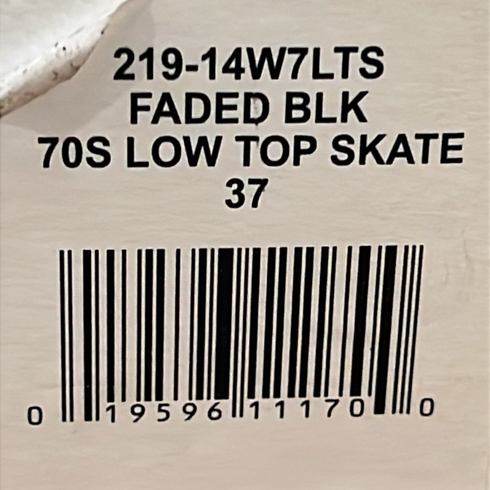 Re/done faded black 70s low top skate size 37. With original bag and box. - Picture 13 of 13